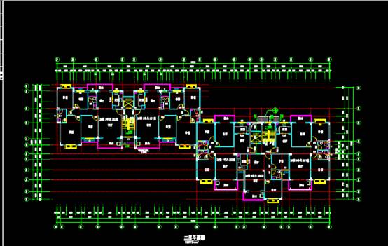 CAD建筑设计图,百花欣苑2号楼设计图 第2张