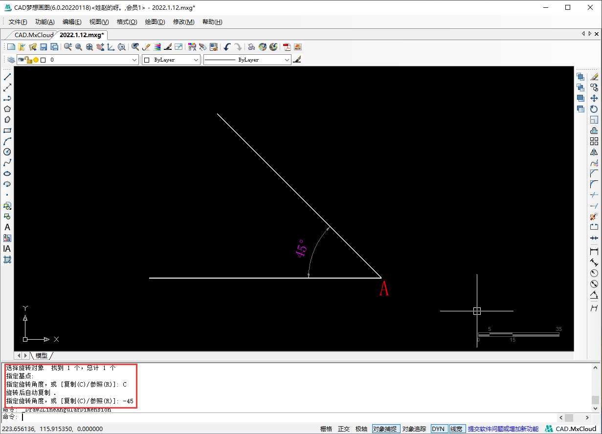 cad旋转复制怎么操作（使用CAD旋转复制命令绘制图形的方法） 第3张