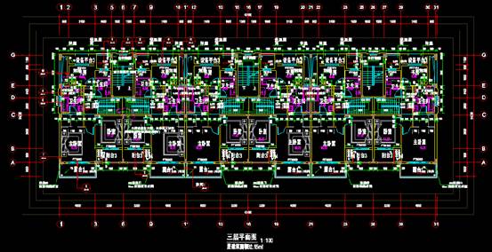 某套型住宅区的CAD居民建筑设计图 第4张