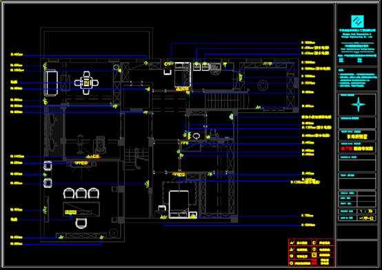 CAD建筑施工图,CAD建筑施工图之地下室家装施工 第4张