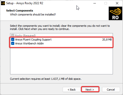 Ansys Rocky version: 2022 R2 Windows版安装说明 第1张